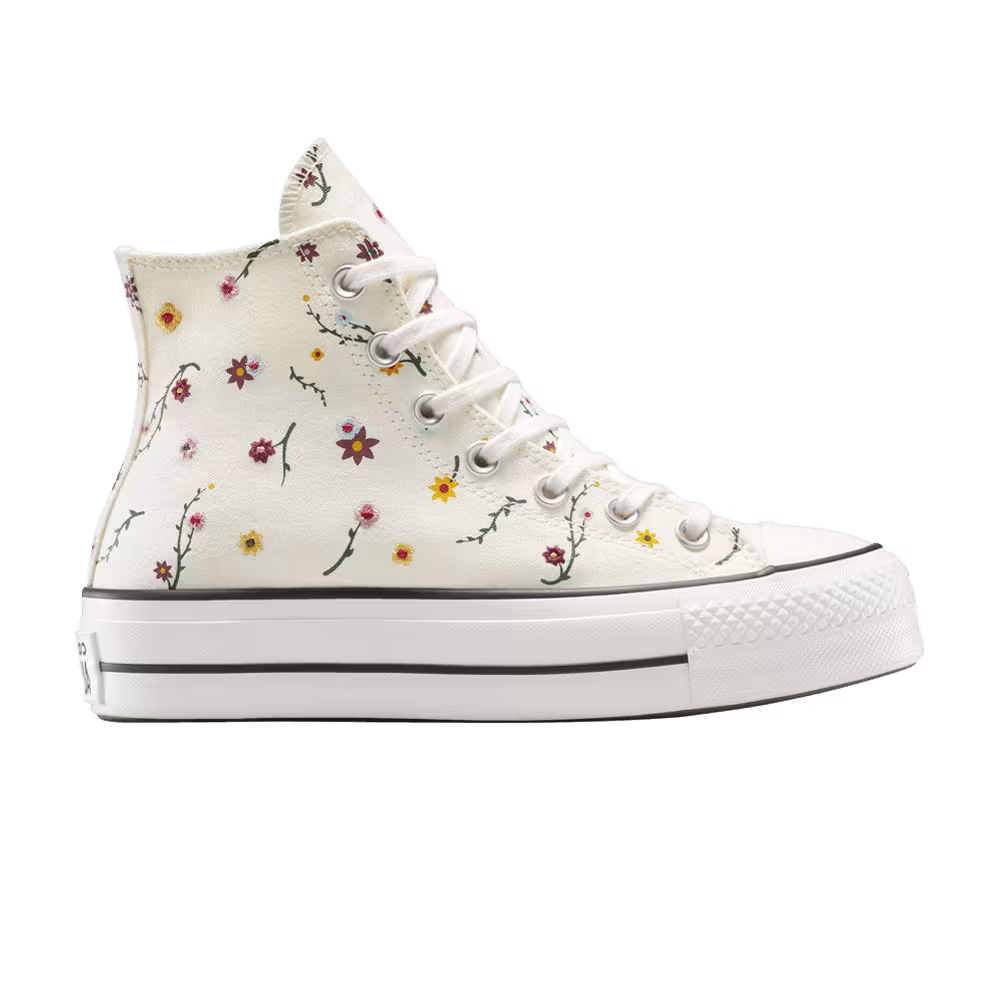 Converse Women's Chuck Taylor All Star Lift Platform High Embroidered Blooms