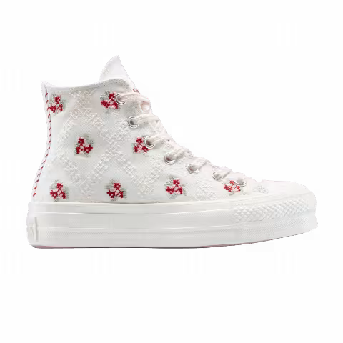 Converse Wmns Chuck Taylor All Star Lift Platform High 'Cross Stitch Roses'