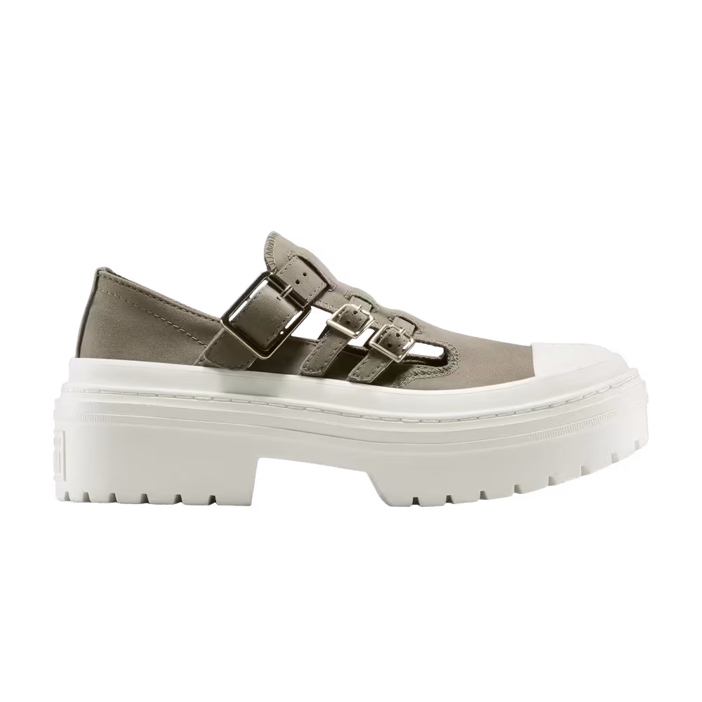 Converse Women's Chuck Taylor All Star Lugged Heel Mary Jane Sandal Classic Taupe