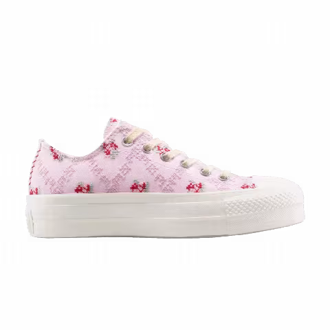 Converse Wmns Chuck Taylor All Star Lift Platform Low 'Cross Stitch Roses'