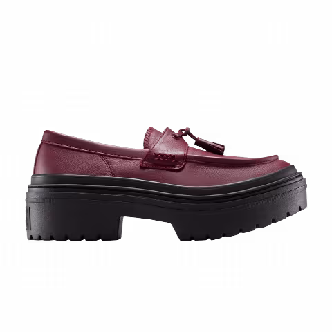 Converse Wmns Chuck Taylor All Star Lugged Heel Loafer Platform Low 'Deep Bordeaux'