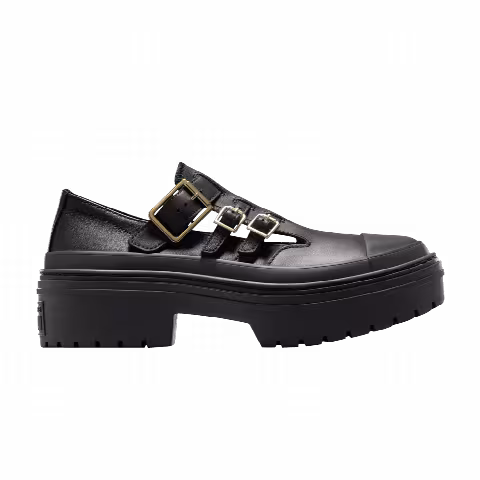 Converse Wmns Chuck Taylor All Star Lugged Heel Mary Jane Platform Low 'Black Gold'