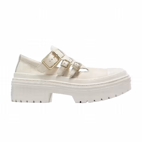 Converse Wmns Chuck Taylor All Star Lugged Heel Mary Jane Platform Low 'Egret Gold'
