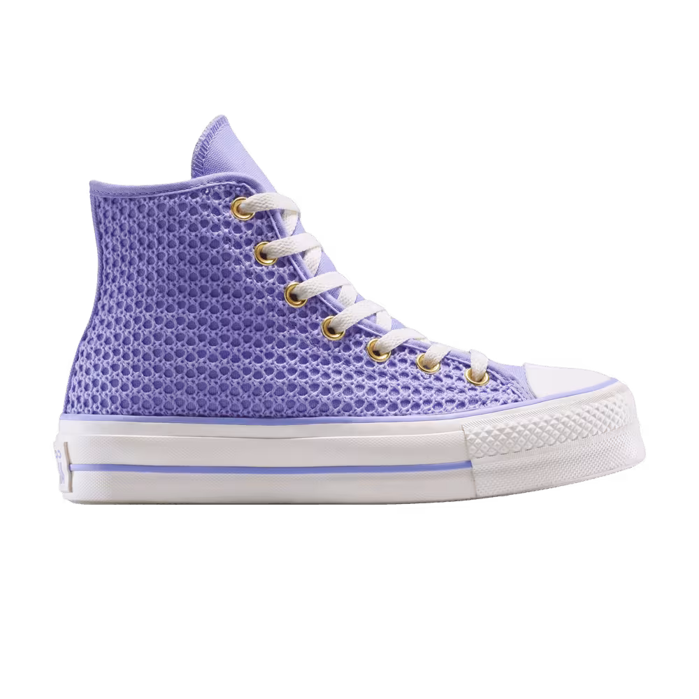 Converse Women's Chuck Taylor All Star Lift Platform Knit High Violet Heat