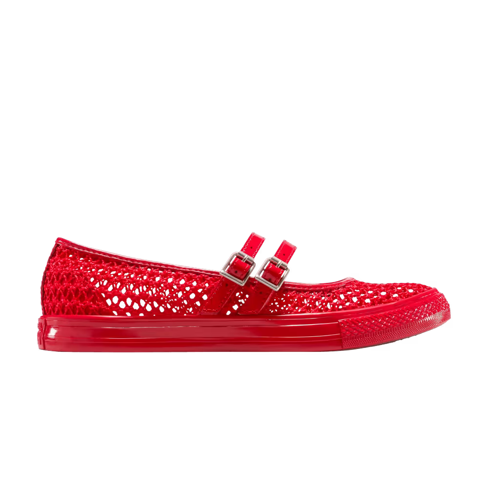Converse Women's Chuck Taylor All Star Dainty Mary Jane Knit Red