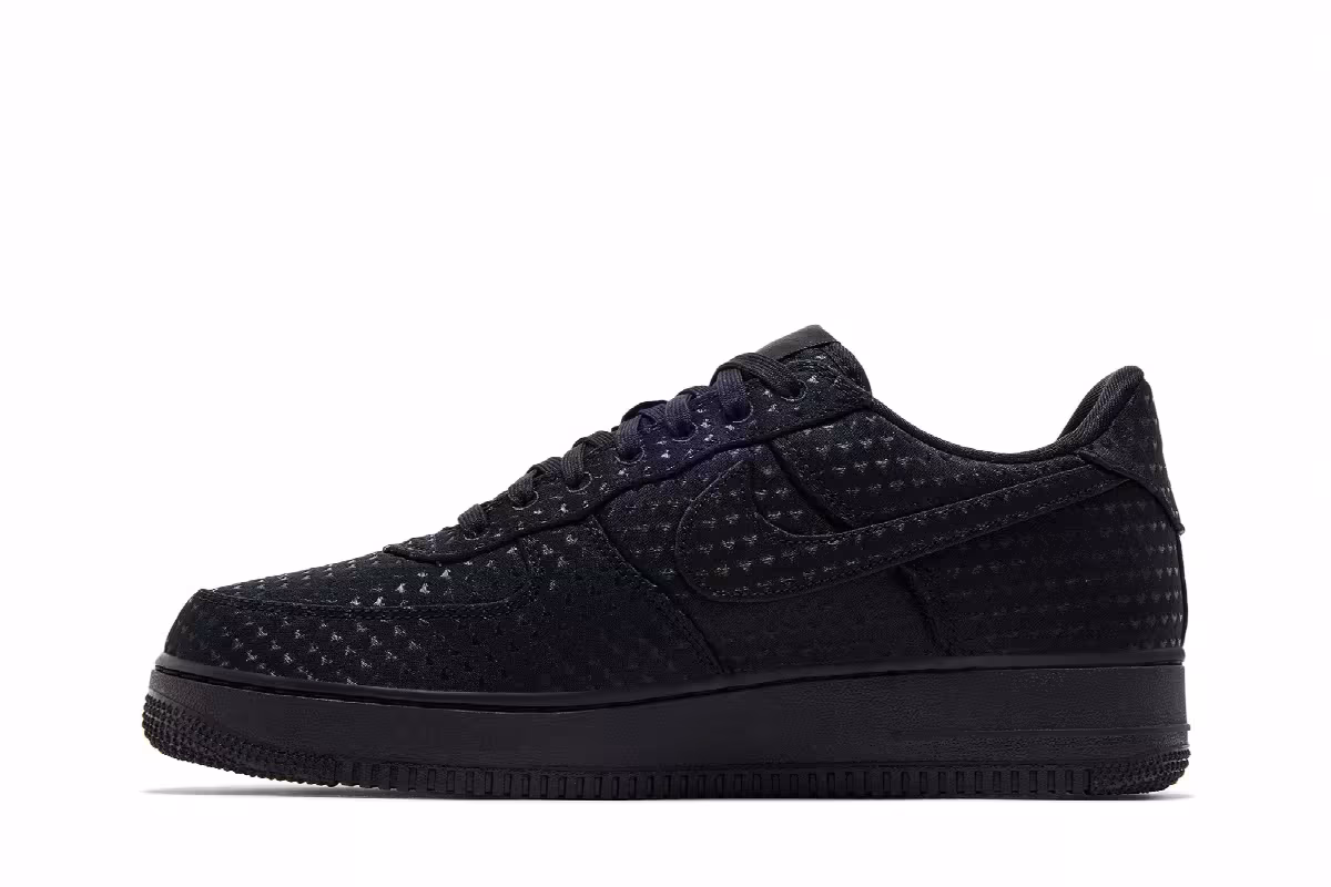 Nike Women's Air Force 1 Low Valentine's Day Triple Black 2026, view 4