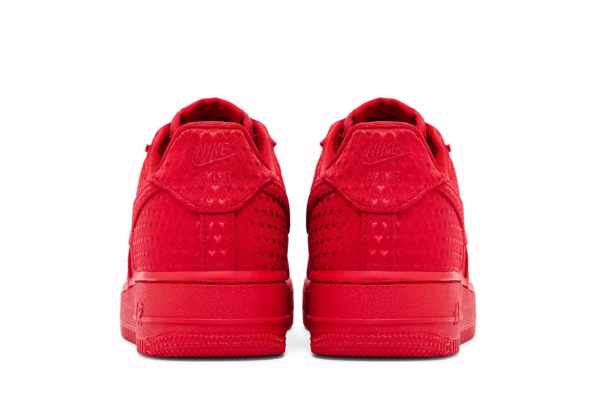 Nike Women's Air Force 1 Low Valentine's Day University Red 2026, view 7