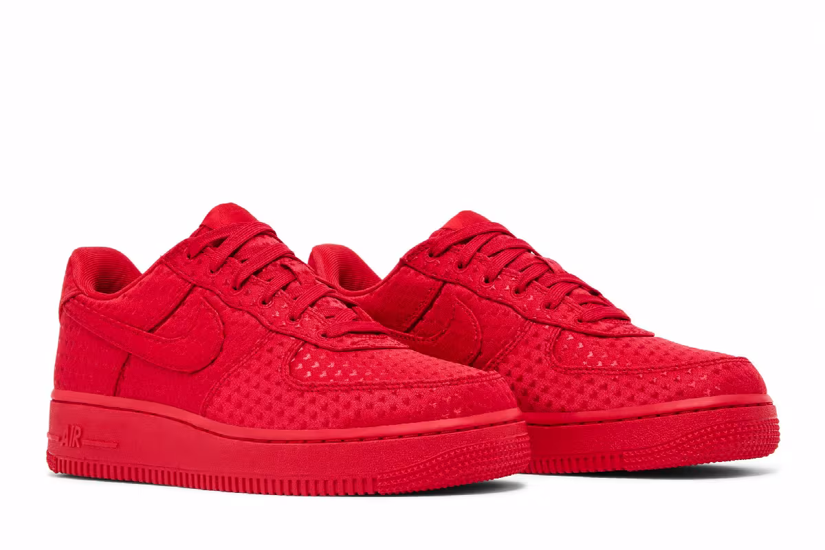 Nike Women's Air Force 1 Low Valentine's Day University Red 2026, view 9