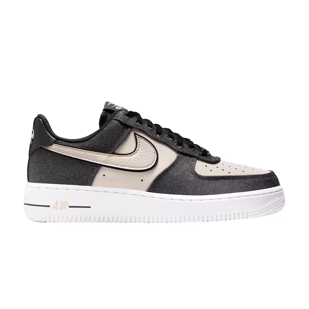 Nike Women's Air Force 1 Low 07 SE Black Denim Net