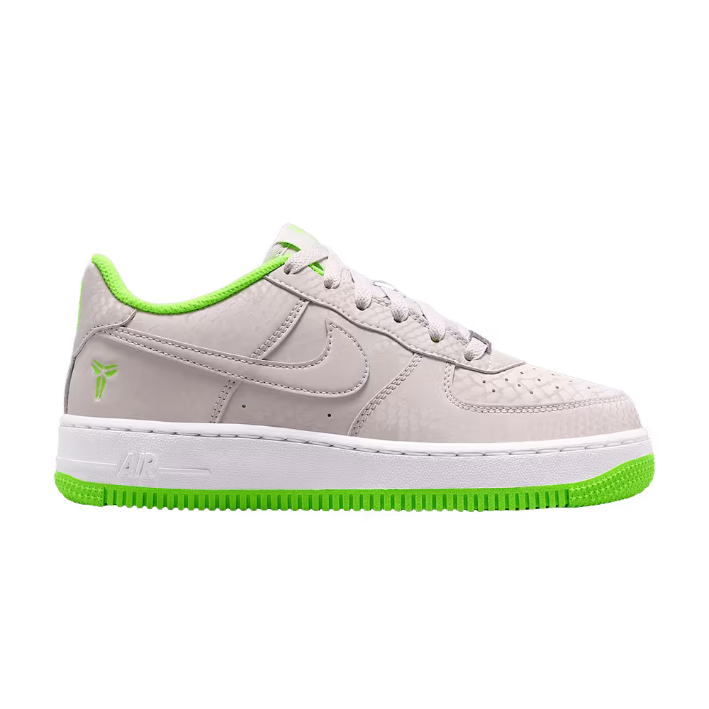 Nike Air Force 1 Low GS Vast Grey White Electric Green