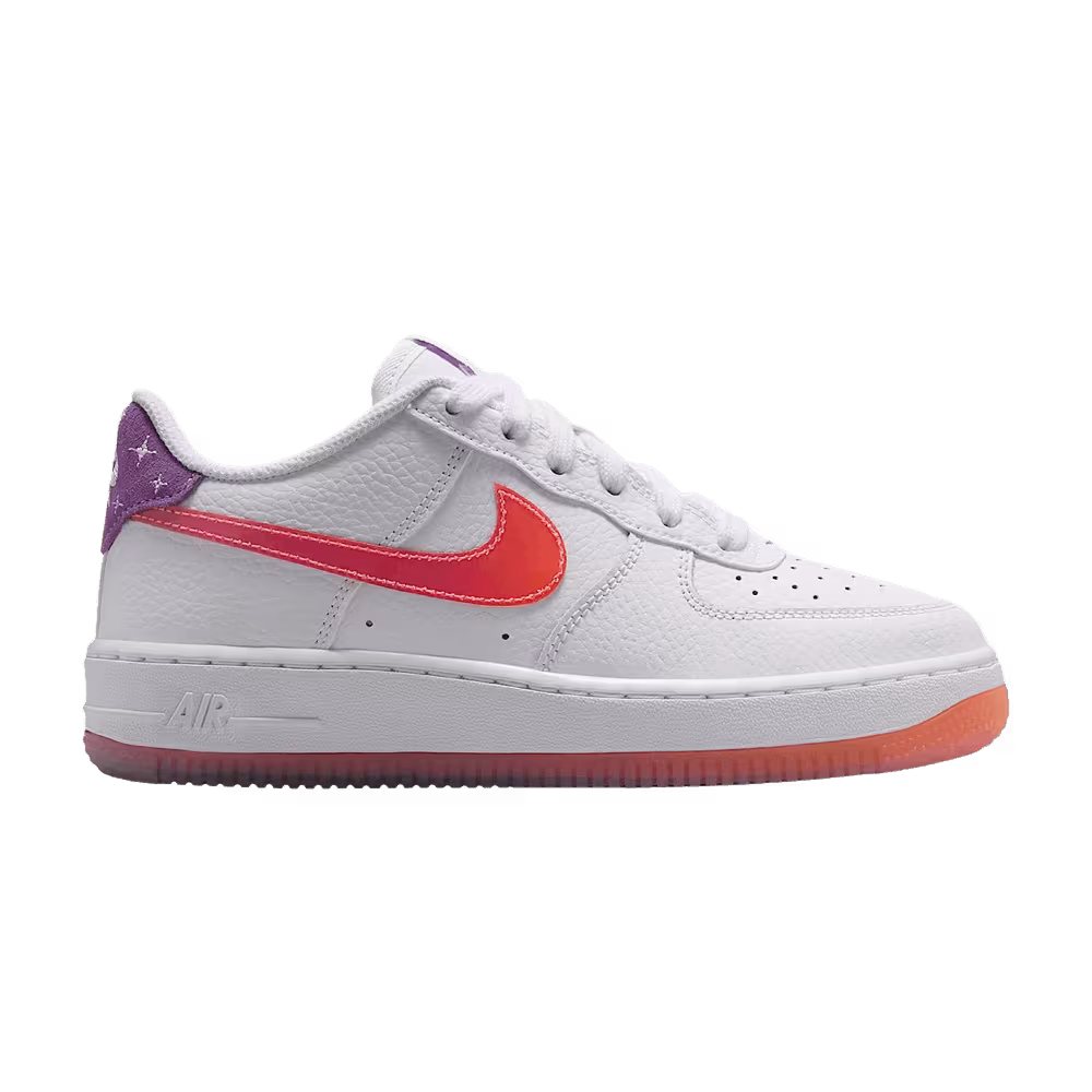 Nike Air Force 1 GS White Turf Orange