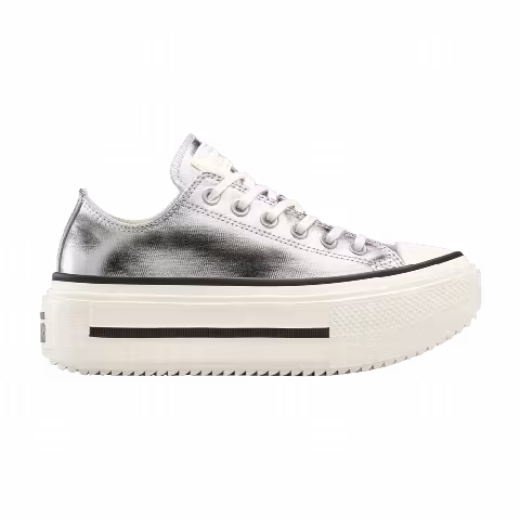 Converse Chuck Taylor All Star Lift Double Stack 'Silver Egret Black'