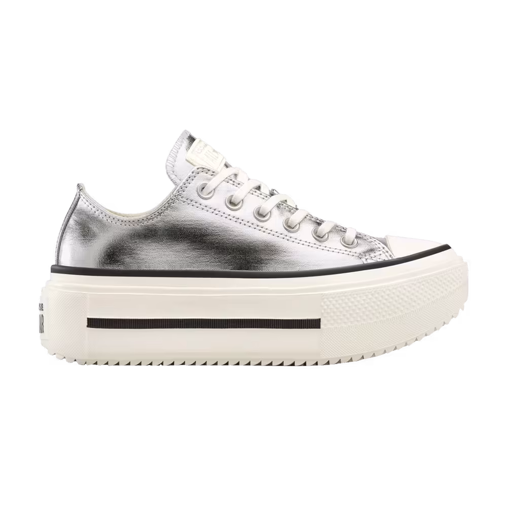 Converse Chuck Taylor All Star Lift Double Stack Silver Egret Black