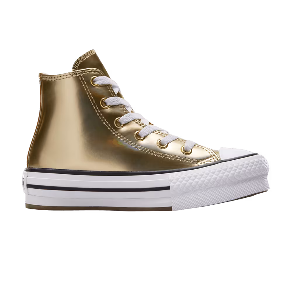 Converse Chuck Taylor All Star EVA Lift Platform High PS Metallic Light Gold