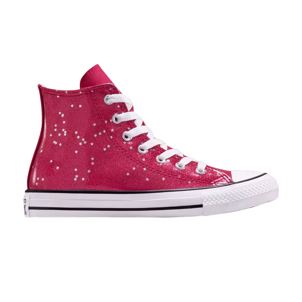 Converse Chuck Taylor All Star High GS Glitter - Sporty Berry