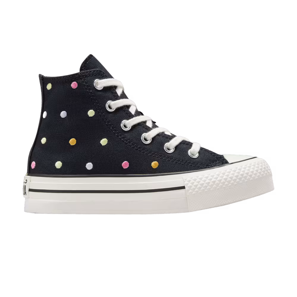 Converse Chuck Taylor All Star Lift Platform High PS Embroidered Polka Dots