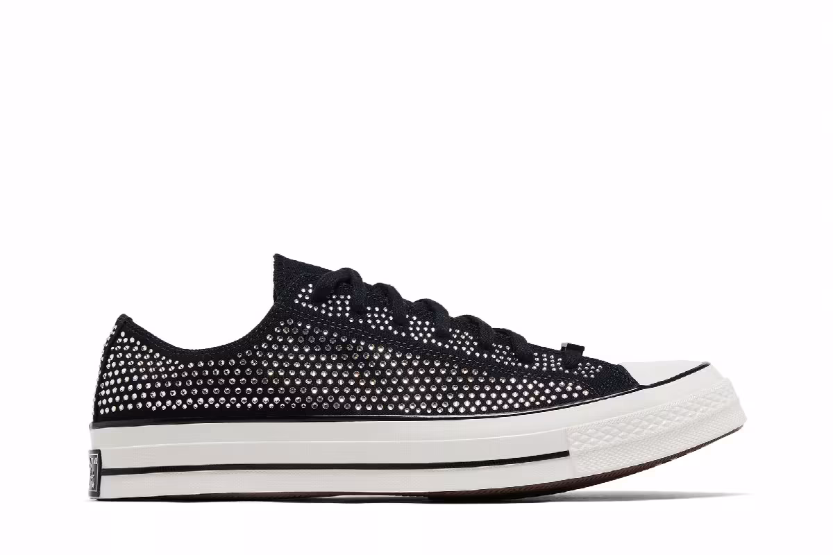 Swarovski x Converse Chuck 70 Low Black, view 2