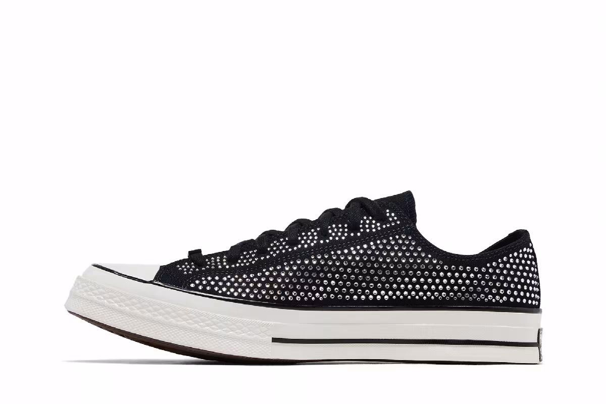 Swarovski x Converse Chuck 70 Low Black, view 4