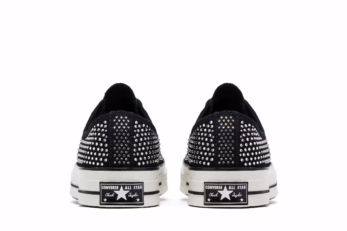 Swarovski x Converse Chuck 70 Low Black, view 7