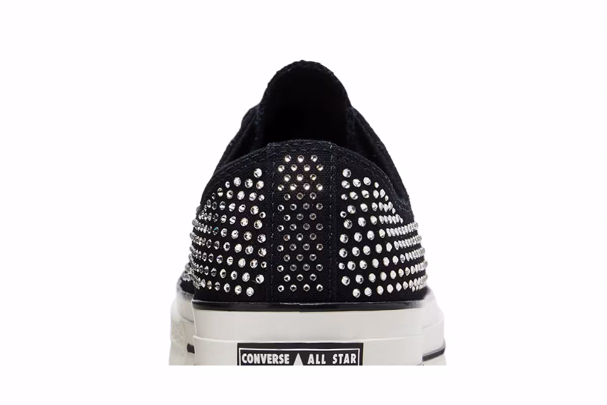 Swarovski x Converse Chuck 70 Low Black, view 8