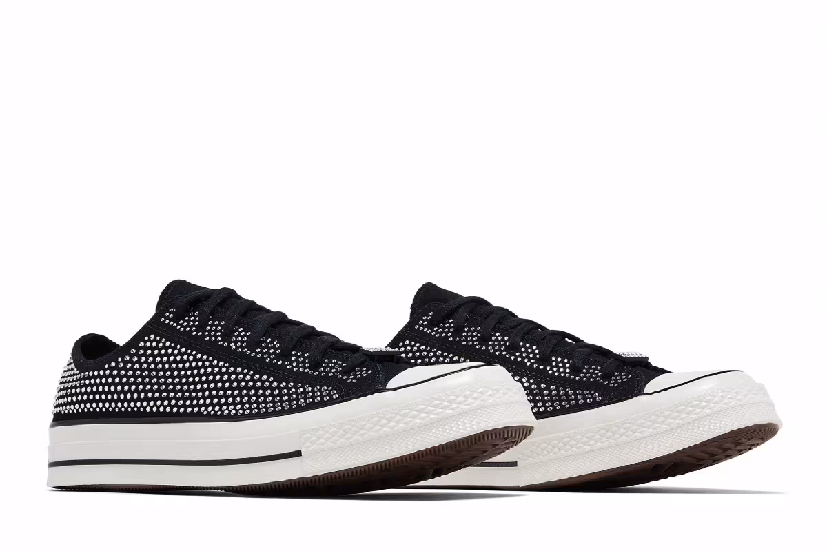 Swarovski x Converse Chuck 70 Low Black, view 9