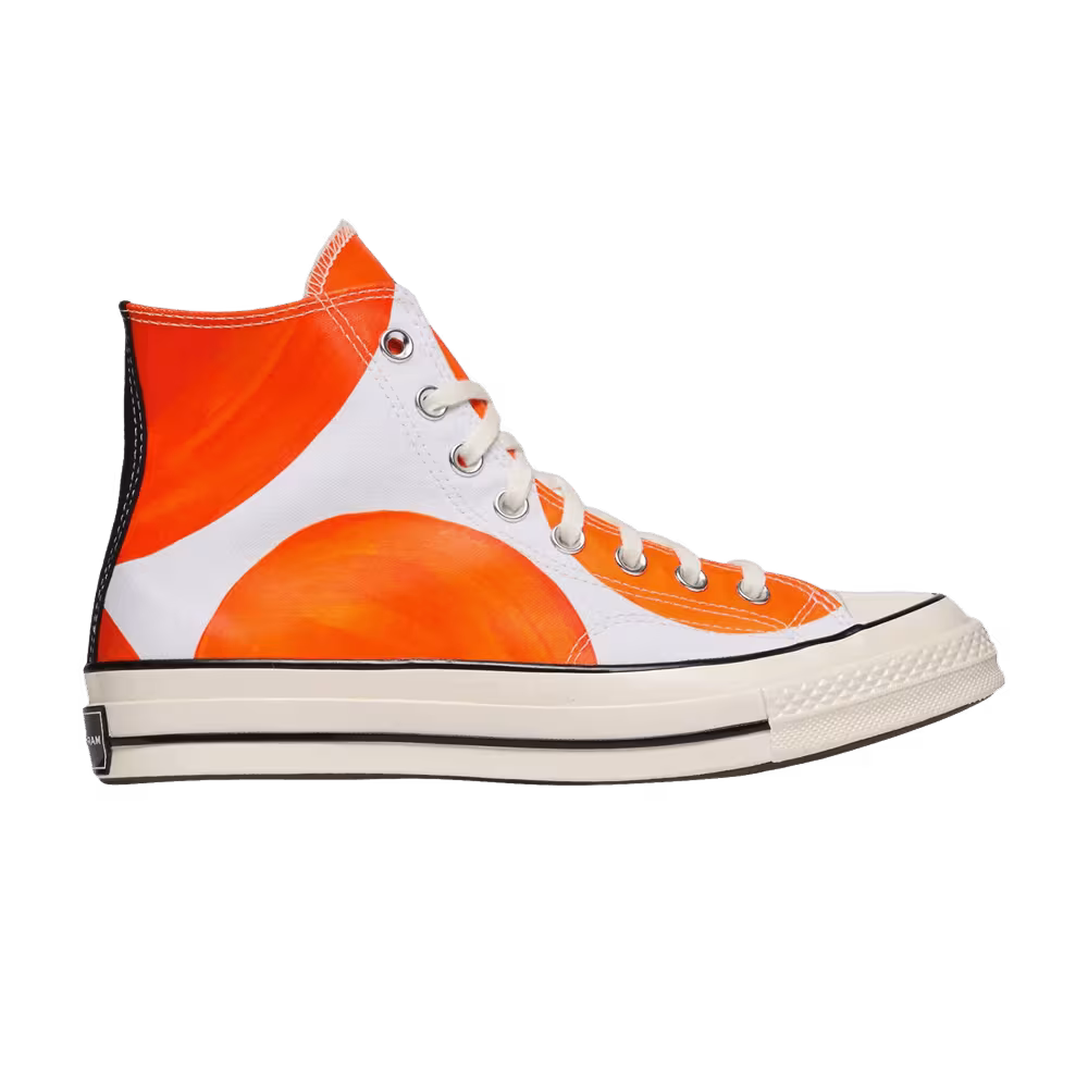 Marc Jacobs x David Shirgley x Converse Chuck 70 White Mandarin Orange