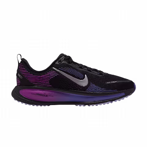 Nike Vomero 18 Road GS 'Black Vivid Purple Persian Violet Metallic Silver'