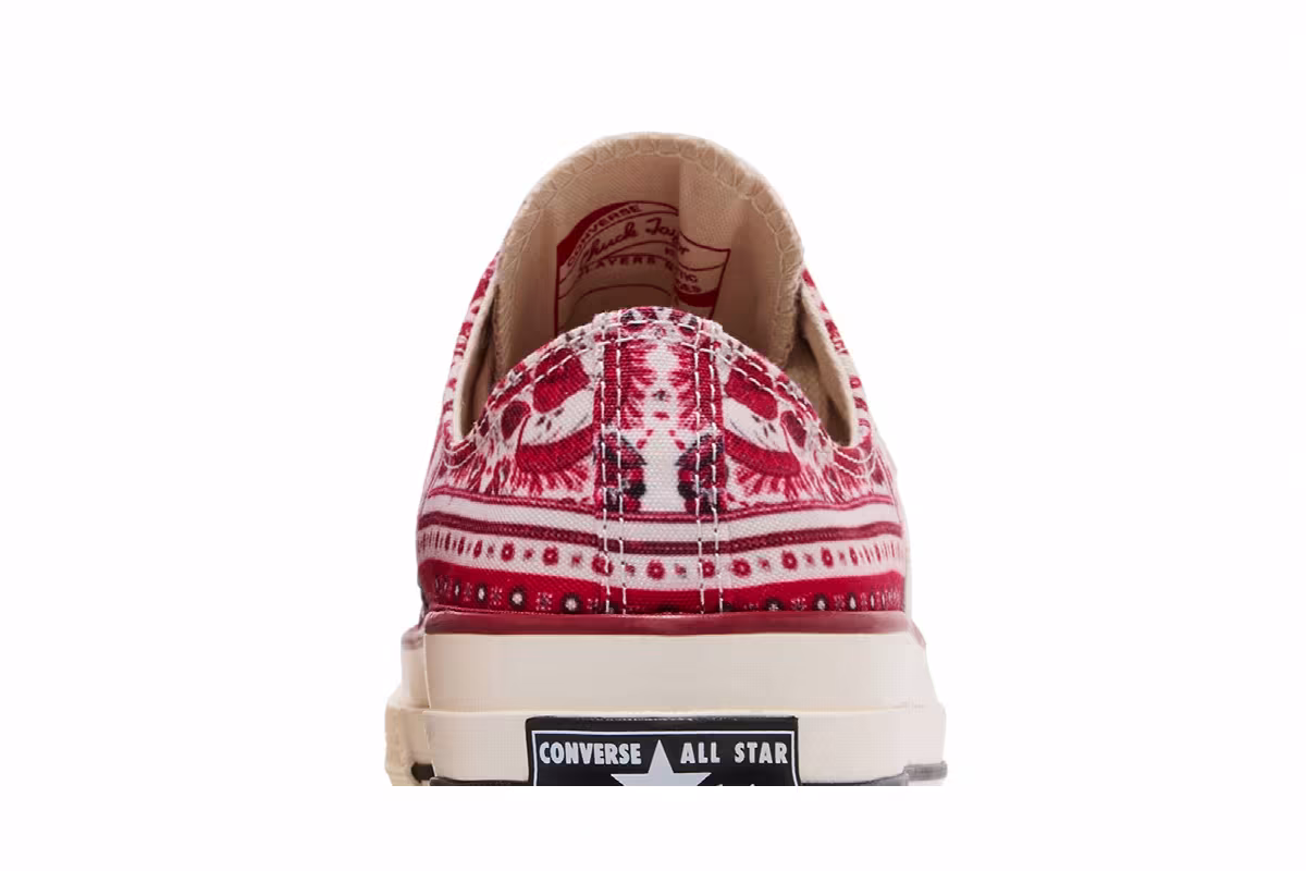 Isabel Marant x Converse Women's Chuck 70 Low Red Bandana Scarf, view 8
