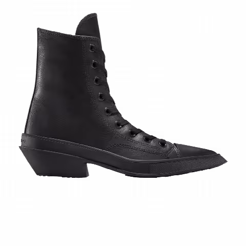 Converse Wmns Chuck 70 De Luxe Pointed Leather High 'Triple Black'