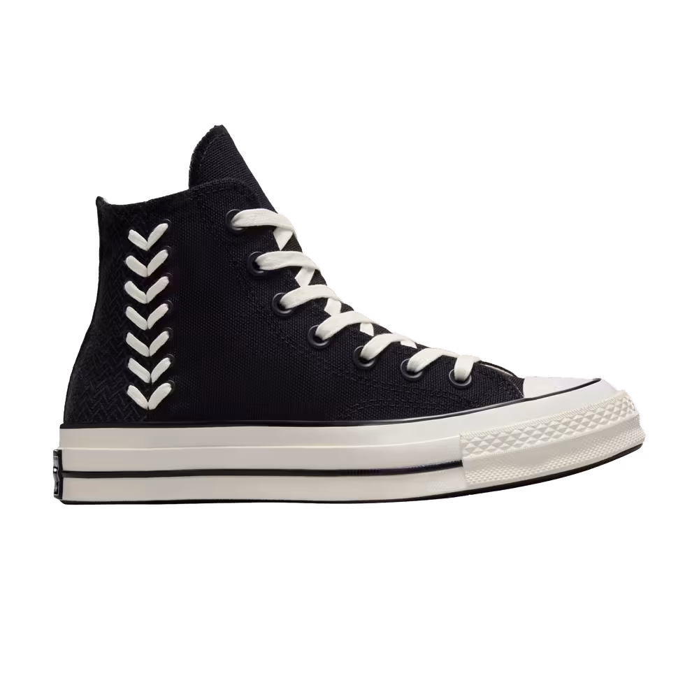Converse Women's Chuck 70 High Crafted Laces - Black Egret