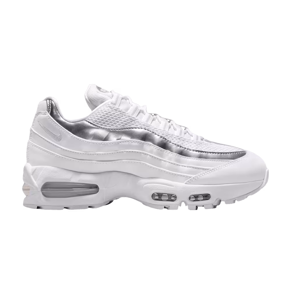 Nike Women's Air Max 95 SE Big Bubble - White Metallic Silver