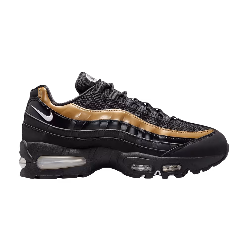 Nike Women's Air Max 95 SE Big Bubble - Black Metallic Gold