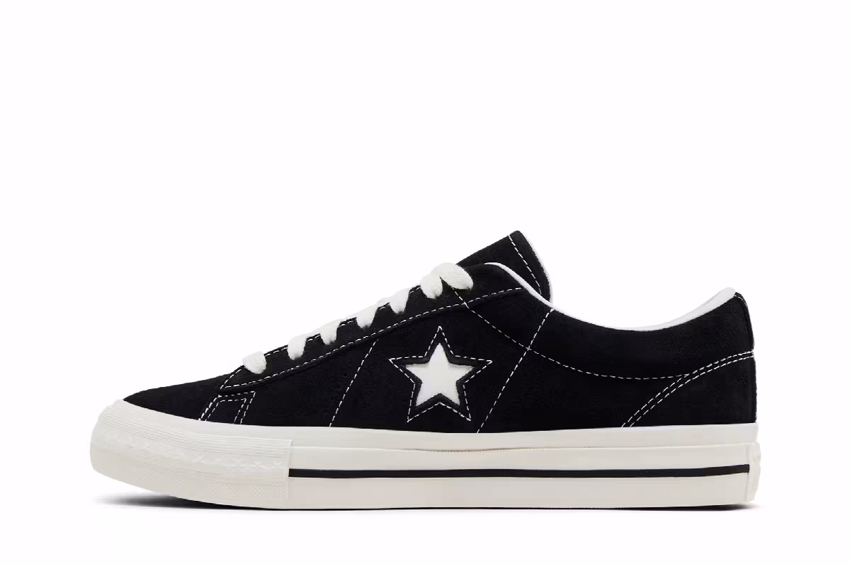 Converse One Star 95 Low Black Vintage White, view 4