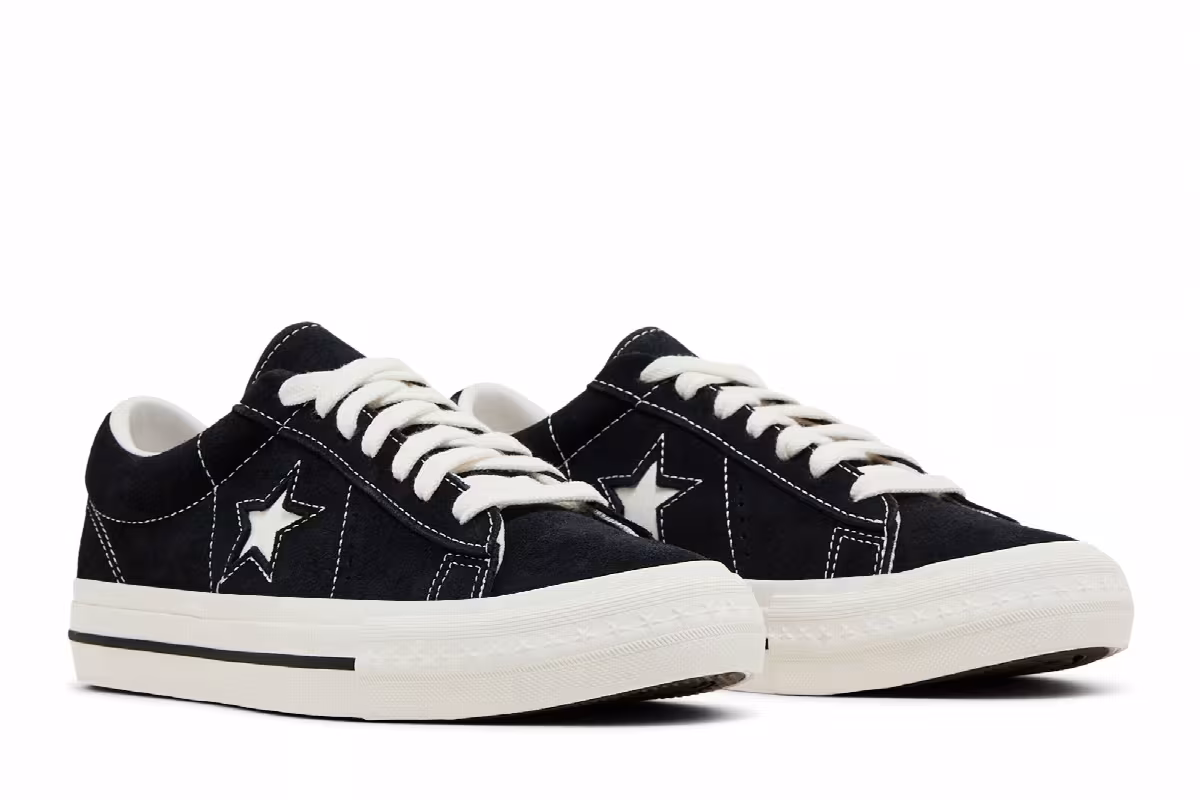 Converse One Star 95 Low Black Vintage White, view 9