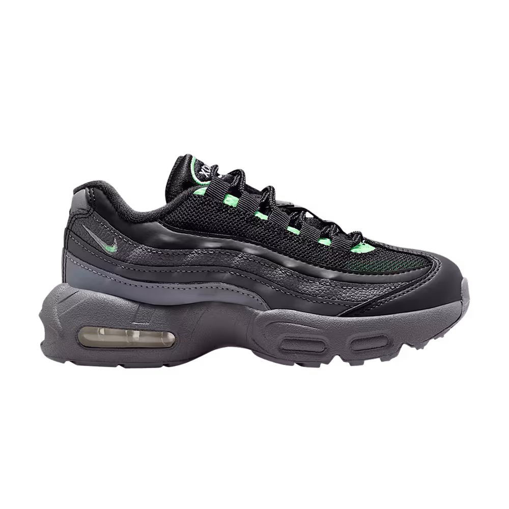 Nike Air Max 95 Recraft PS Black Cool Grey Iron Grey Illusion Green