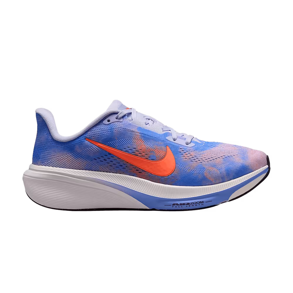 Nike Women's Pegasus 42 Road Bleached Lilac Royal Pulse Summit White Hyper Crimson