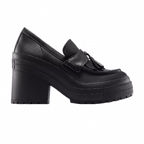 Converse Wmns Chuck 70 De Luxe Heel Loafer Platform Low 'Triple Black'