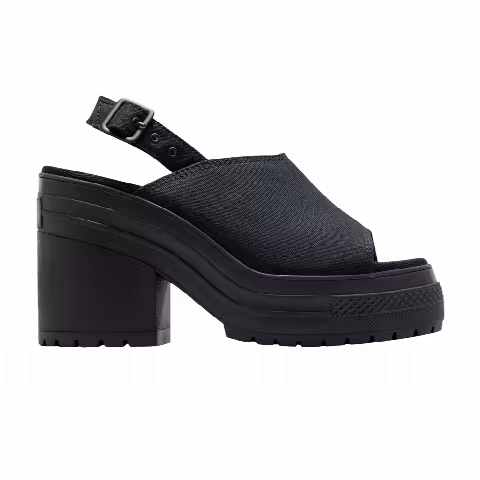 Converse Wmns Chuck 70 De Luxe Heel Platform Sandal 'Triple Black'