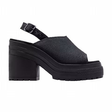 Converse Wmns Chuck 70 De Luxe Heel Platform Sandal 'Black White'