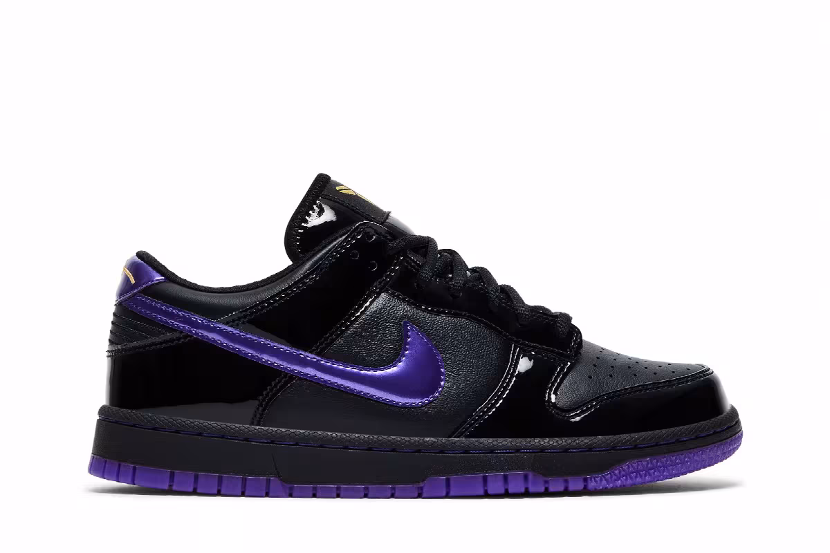 FC Barcelona x Nike Kobe Dunk Low Protro Black Field Purple, view 2
