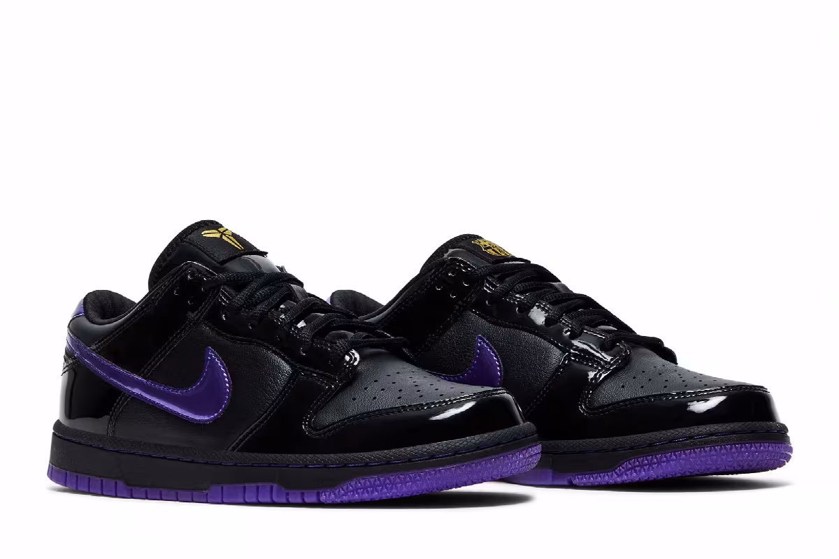 FC Barcelona x Nike Kobe Dunk Low Protro Black Field Purple, view 9
