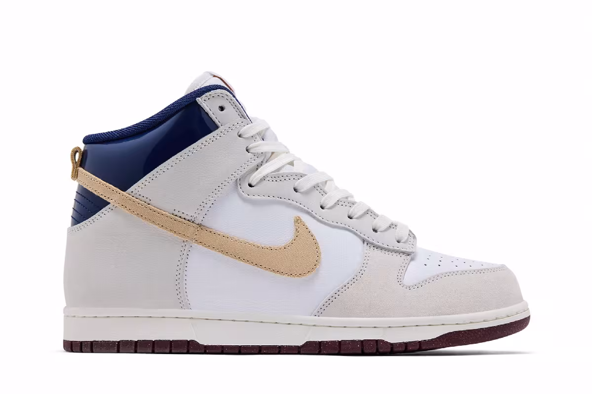 Beyond x Nike SB Dunk High White Ivory Sand Dune, view 2