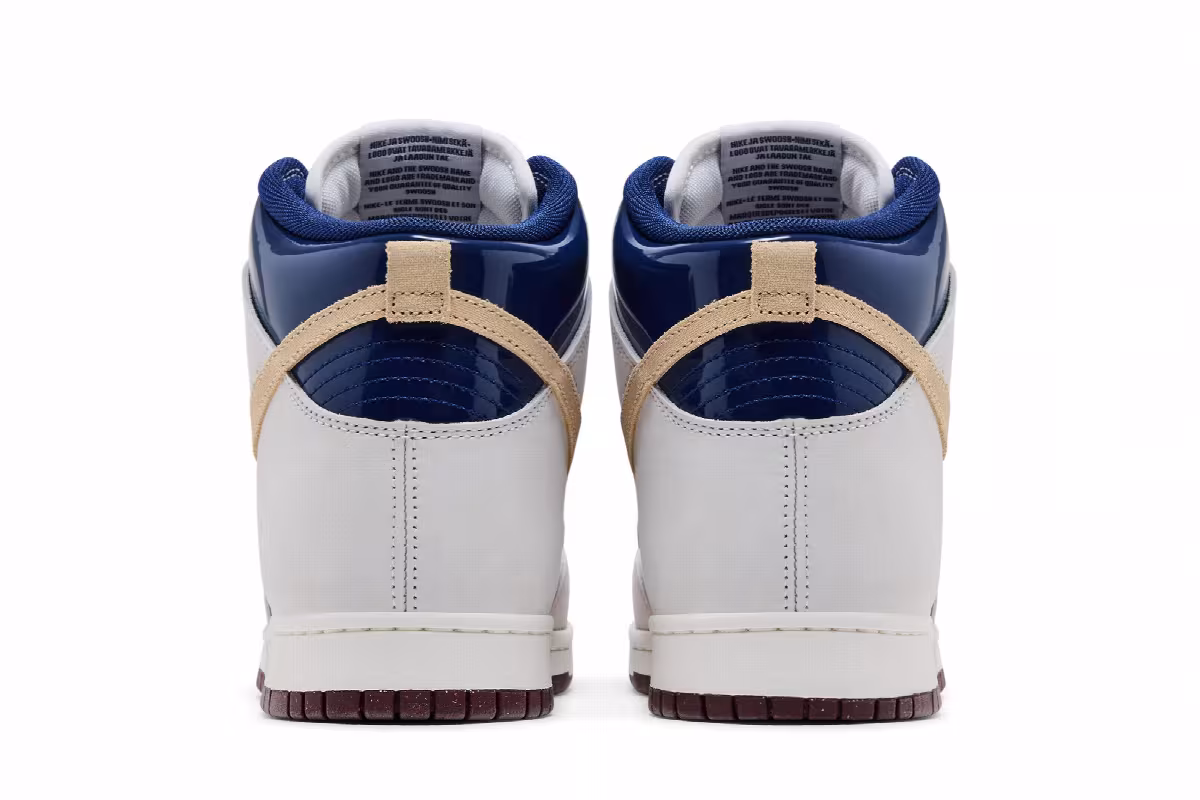Beyond x Nike SB Dunk High White Ivory Sand Dune, view 7