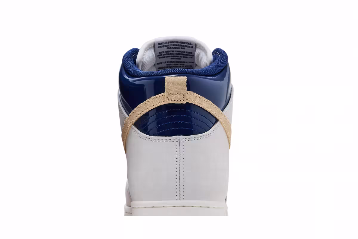 Beyond x Nike SB Dunk High White Ivory Sand Dune, view 8
