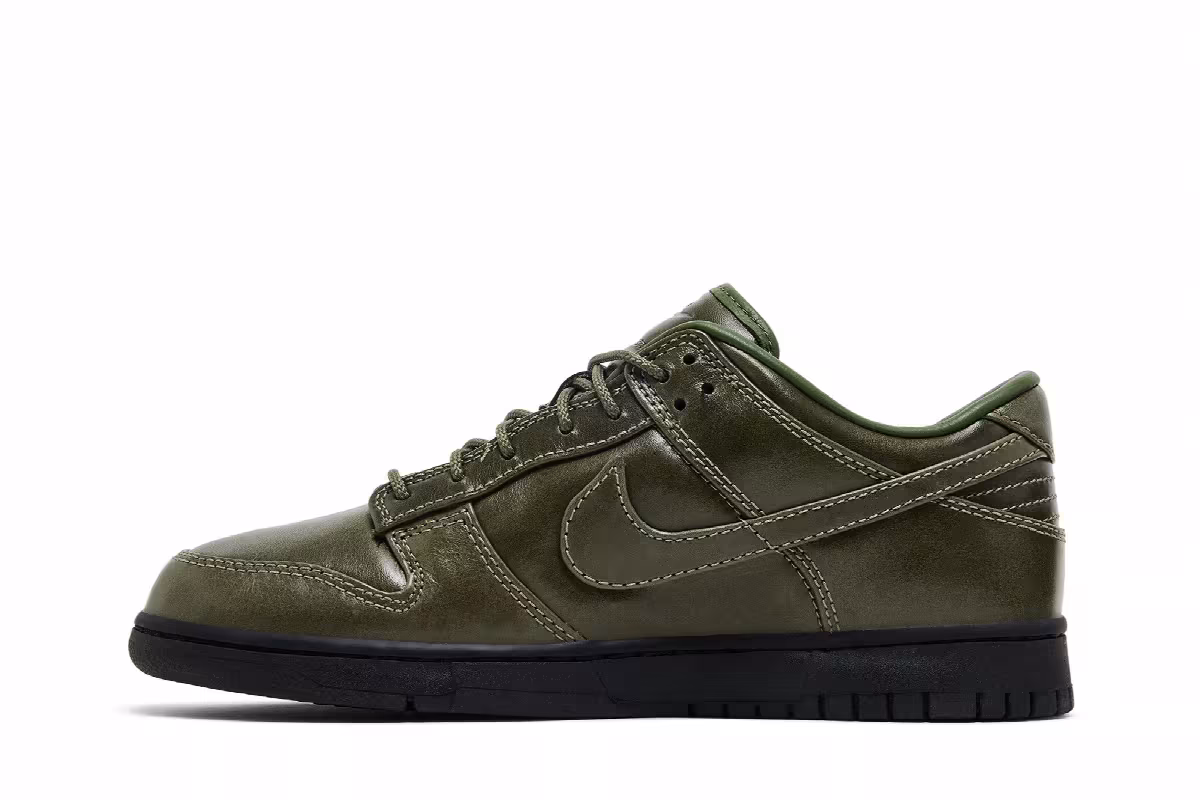 Nike Dunk Low Premium QS Army Olive, view 4