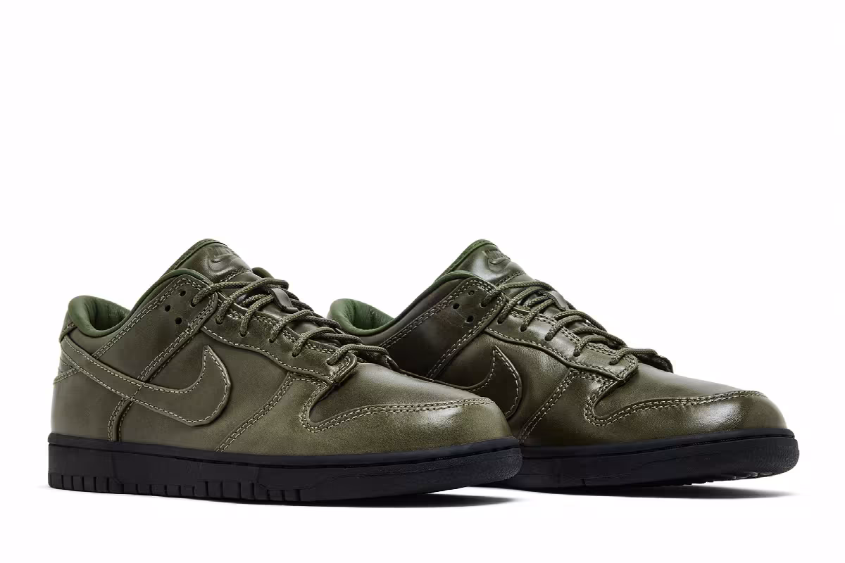 Nike Dunk Low Premium QS Army Olive, view 9