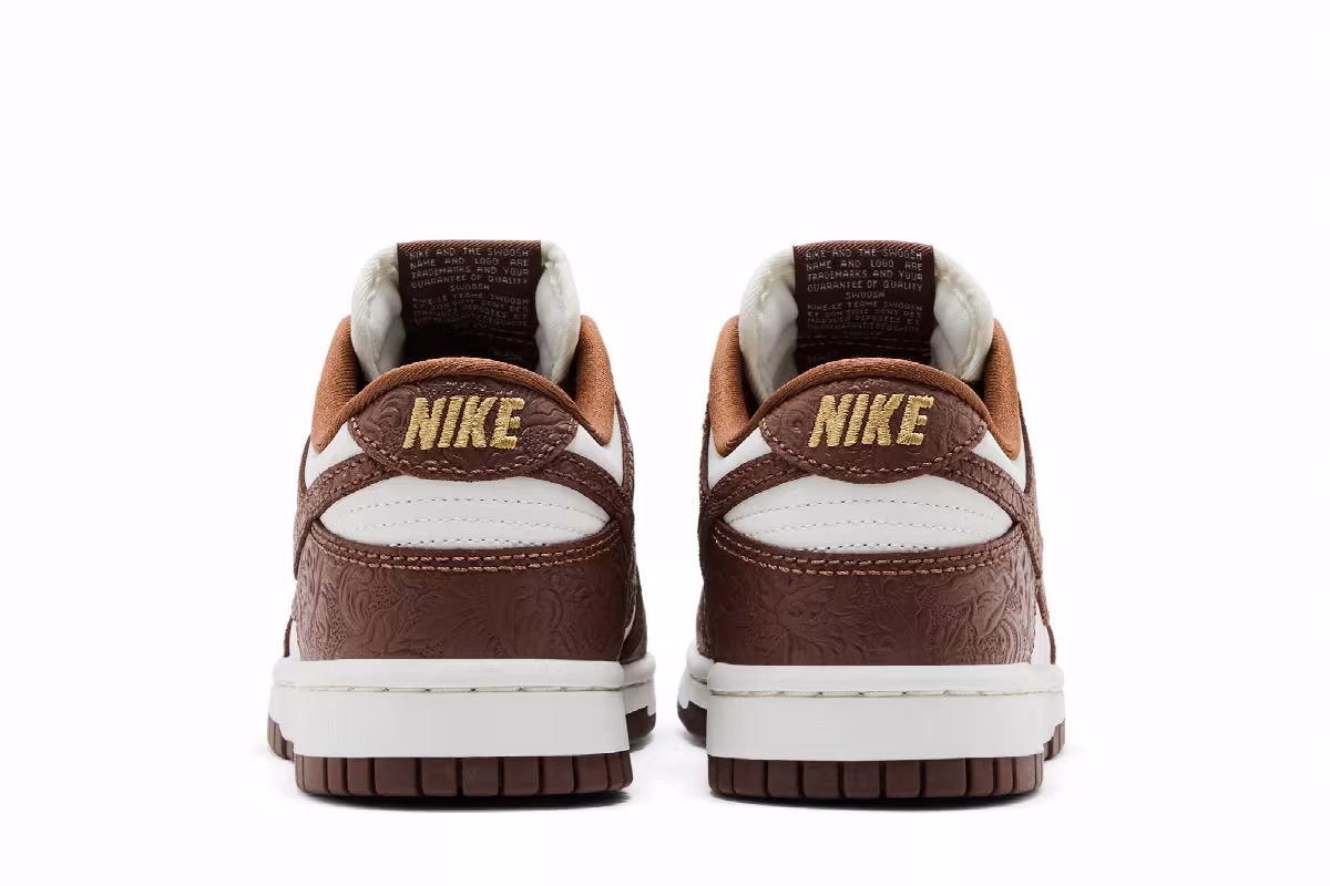 Nike Women's Dunk Low Sail Metallic Gold, view 7
