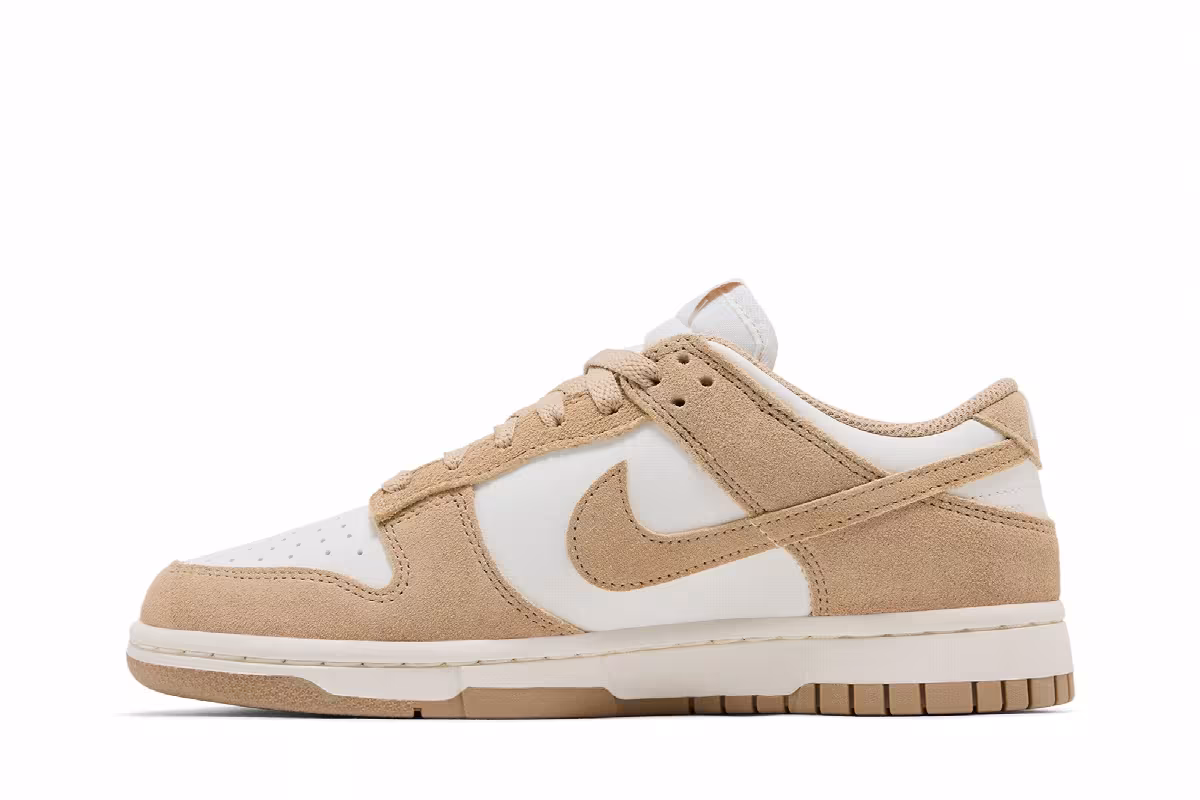Nike Women's Dunk Low Sail White Metallic Gold, view 4