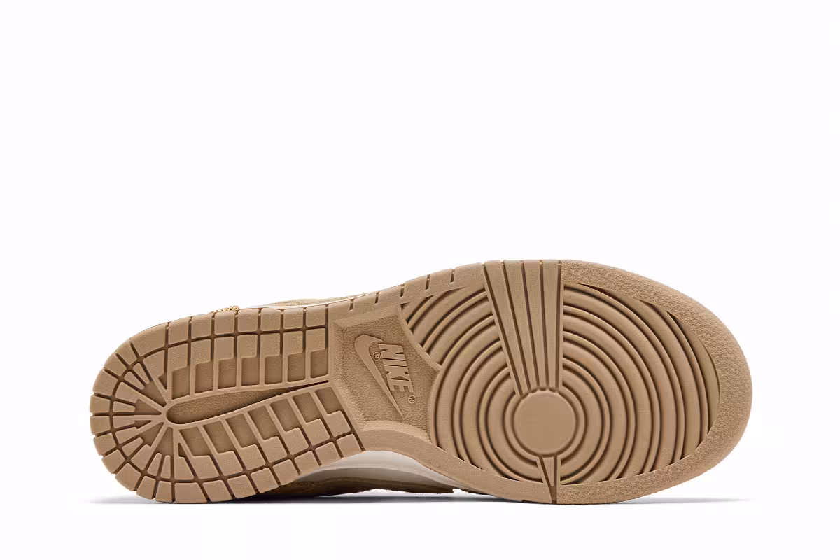 Nike Women's Dunk Low Sail White Metallic Gold, view 5