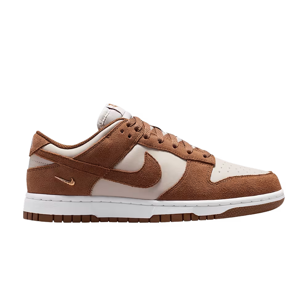 Nike Women's Dunk Low Suede Light British Tan Cream White